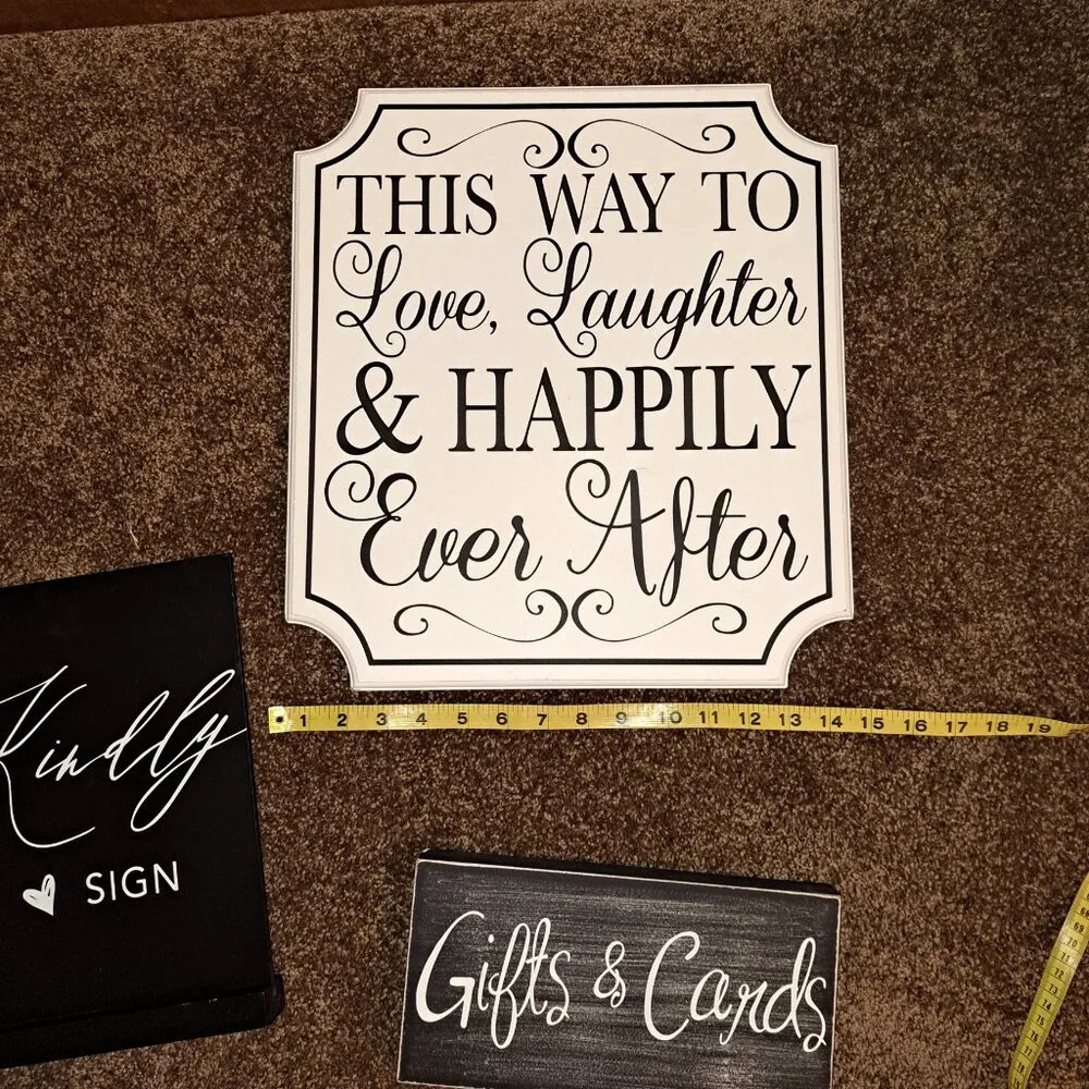 Hobby Lobby Bundle of Wedding,Card And Guest Book Signs